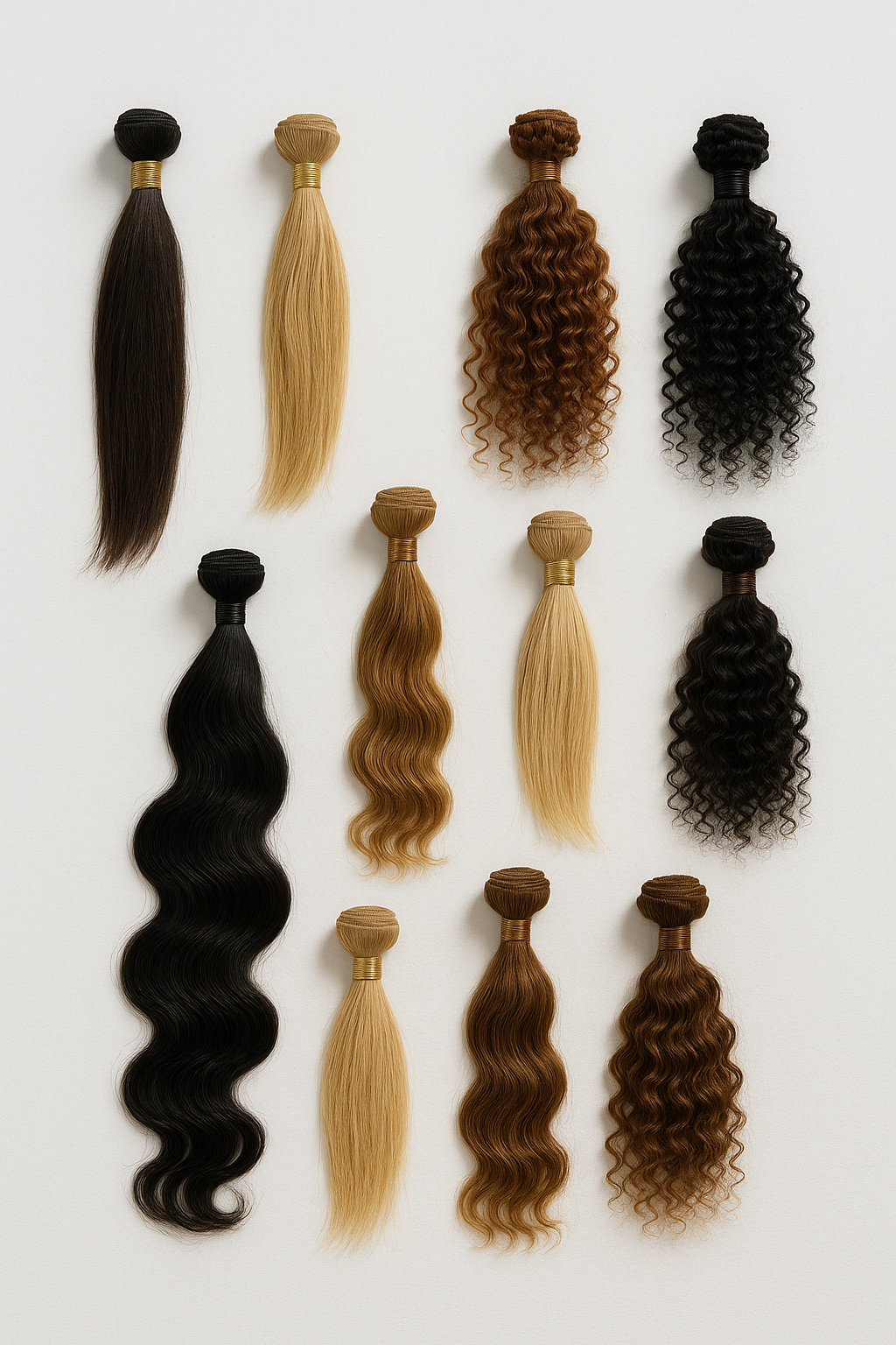Different coloured bundles layout